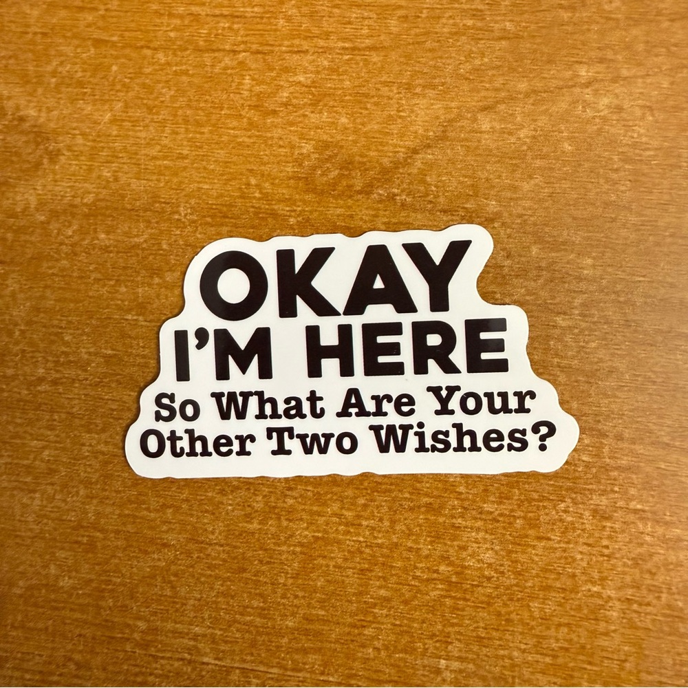 Black and White Humorous‎ Sticker
